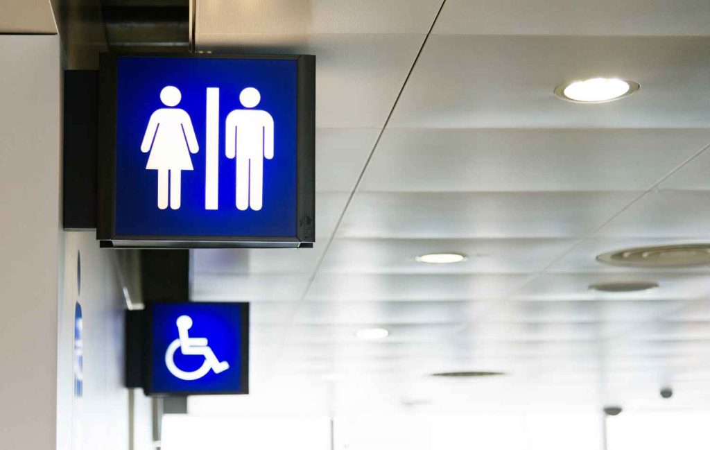 Signs for public toilets